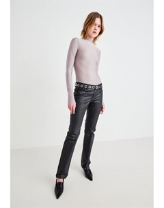 Брюки LANA COATED TROUSERS, черный Weekday