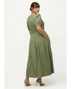 Платье макси, оливковый Ulla popken