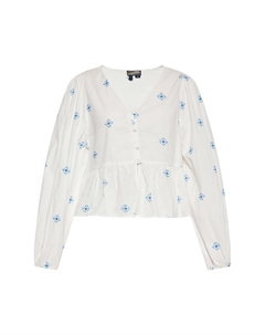 Блуза, цвет Wollweiss Blau Dreimaster