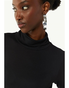 Топ с длинными рукавами, черный Comma,