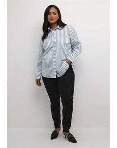 Блузка на пуговицах, синий Kaffe curve