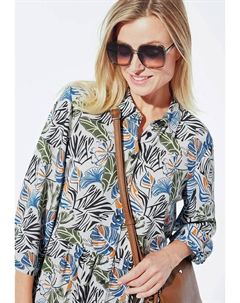 Платье-рубашка, синий Goldner