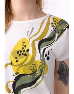 Футболка с принтом, белый Quiosque