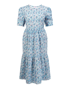 Платье Midi Kurzarm, синий Mymo