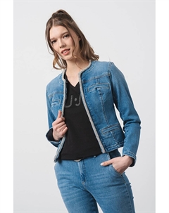 Короткая джинсовая куртка, синий Liu jo