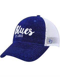 Женская синяя/белая кепка St. Louis Blues Encore MVP Trucker Snapback '47 Unbranded
