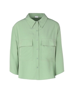 Рубашка, светло-зеленый 8 by yoox