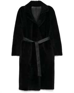 Пальто из овчины, черный Manzoni 24