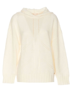 Трикотажная толстовка с капюшоном, белый Liu jo