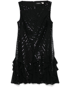 Платье мини с пайетками, черный Lauren ralph lauren