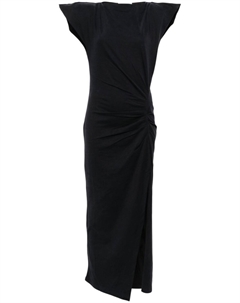 Платье миди Nadela со складками, черный Isabel marant