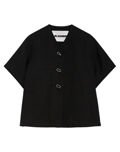 Рубашка с короткими рукавами, черный Jil sander