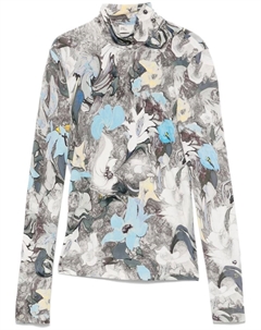 Футболка из джерси с принтом, синий Tory burch