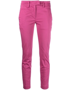 Узкие джинсы средней посадки, розовый Dondup