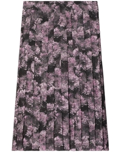 Юбка миди с принтом и складками, розовый Tory burch