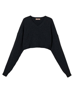 Укороченный свитер, серый Twinset