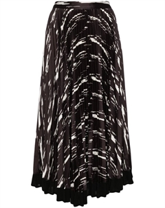 Плиссированная юбка Abstract Wood Grain 3.1 phillip lim