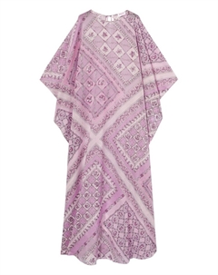 Кафтан с принтом феста, розовый Pucci