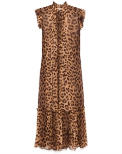 Платье миди Crush Flutter, коричневый Zimmermann