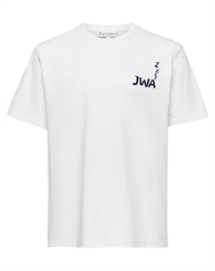 Футболка с принтом слогана JWA, белый Jw anderson
