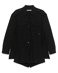 Твиловый ромпер, черный Alexander wang