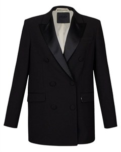 Черный двубортный пиджак Liu jo