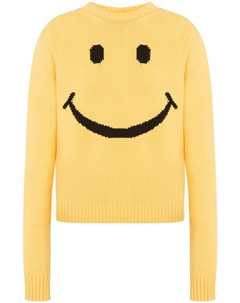 Свитер со смайликами, желтый Moschino