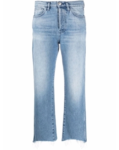 Укороченные джинсы средней посадки, синий 3x1