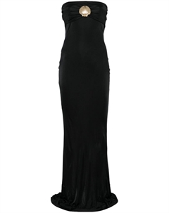 Платье макси с брошью, черный Giuseppe di morabito
