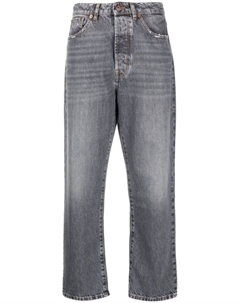 Укороченные джинсы бойфренды с завышенной талией, серый 3x1