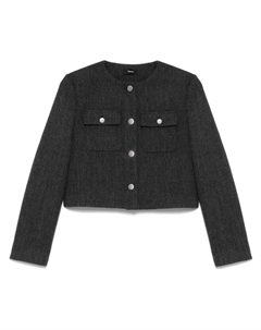 Твидовый пиджак, серый Theory