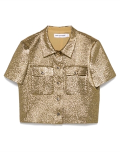 Рубашка с металлическим жаккардом, золотой Self-portrait
