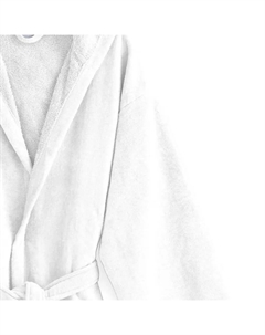 Халат с капюшоном хлопок 450гр/м2 Velvet, белый Manterol