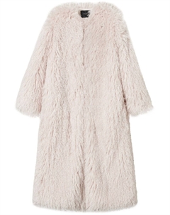 Длинная шуба из искусственного меха, нейтральный цвет Twinset