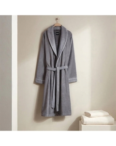 Хлопковый халат-смокинг 420 гр/м2 Lord, серый Hugo boss