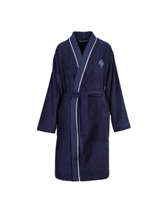 Хлопковый халат 360 гр/м2 Iconic, темно-синий Tommy hilfiger
