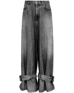 Джинсы с пряжками, серый Jw anderson