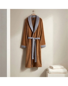 Хлопковый халат-смокинг 420 гр/м2 Lord, верблюд Hugo boss