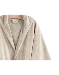 Халат с капюшоном хлопок 450гр/м2 Velvet, бежевый Manterol