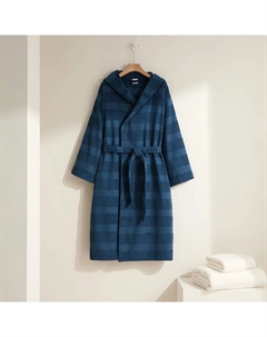 Хлопковый халат 300 гр/м2 Striped Basics, морской El corte inglés