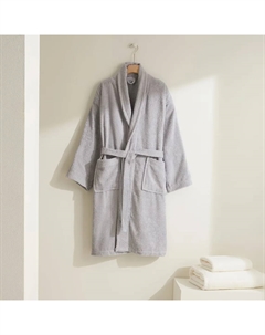 Хлопковый халат 380 гр/м2 Zafiro Basics, серый El corte inglés