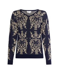 Свитер Strick, цвет Marine Creme Usha