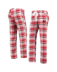 Женские спортивные красные/черные фланелевые брюки Tampa Bay Buccaneers Accolade Unbranded