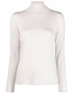 Джемпер тонкой вязки с высоким воротником, нейтральный цвет Liska