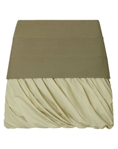 Юбка мини с драпировкой, зеленый Tory burch