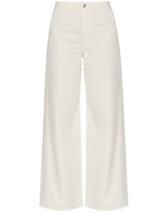 Расклешенные брюки с застежкой на пуговицы спереди, белый Rag & bone