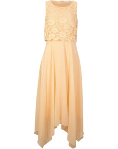 Шифоновое платье премиум-класса с кружевом, оранжевый Bpc selection