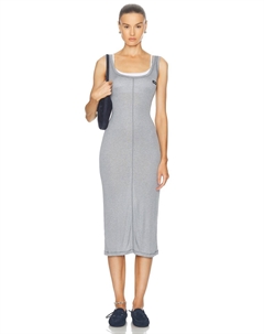 Платье-майка миди, цвет Grigio Miu miu