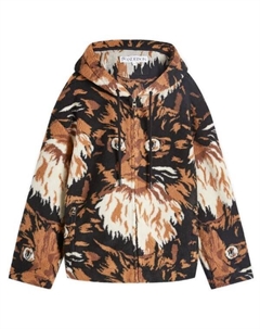 Куртка с капюшоном и застежкой-молнией спереди, коричневый Jw anderson