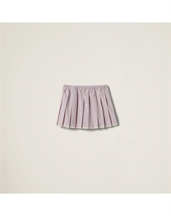 Короткая хлопковая юбка, красный Miu miu